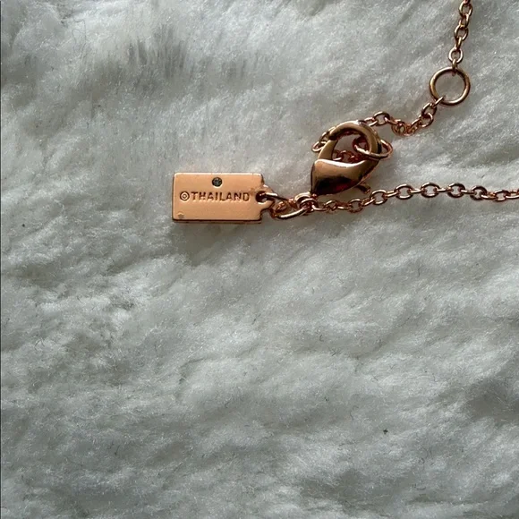 Coach 3D Teddy Bear Charm Necklace in Rose Gold and Gold - Picture 7 of 8